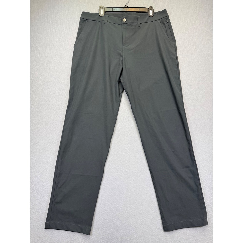 Lululemon Commission Pant Classic Warpstreme Obsidian Dark Grey Mens 36‎ LM5AR3S
